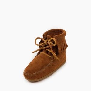 Minnetonka Kids Tan Moccasin Boots